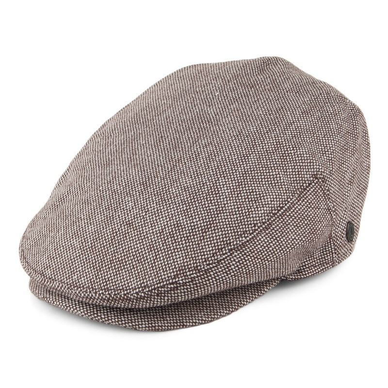 Jaxon & James Marl Tweed Flat Cap – Brown S
