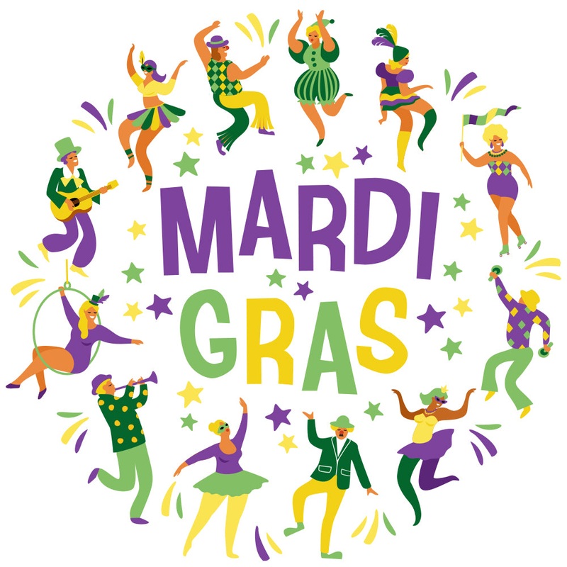 Mardi Gras Festive Dance Design Default Title One Size