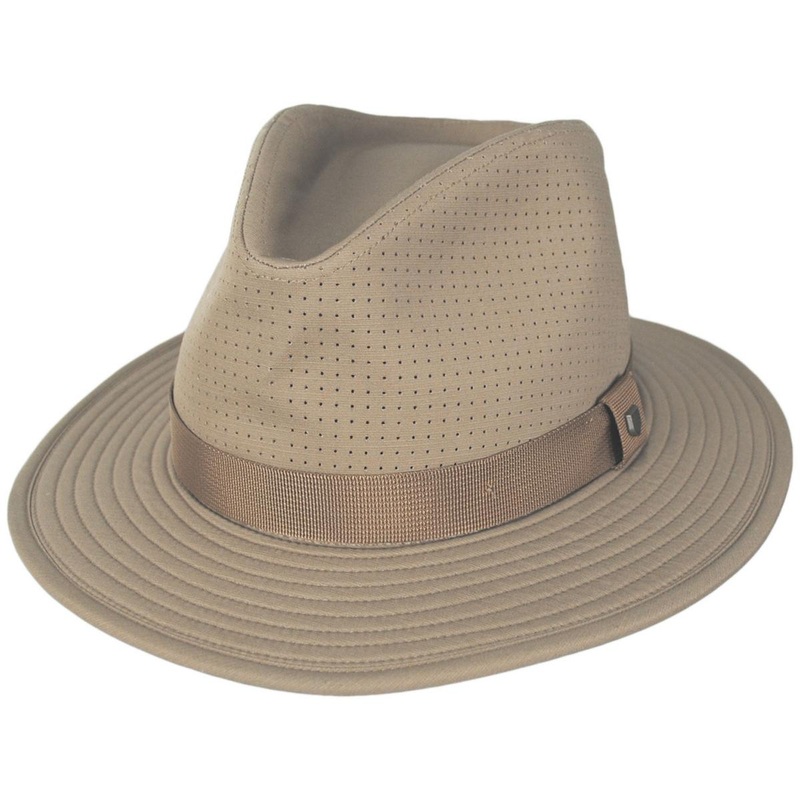Messer Coolmax Safari Fedora Hat KHAKI S