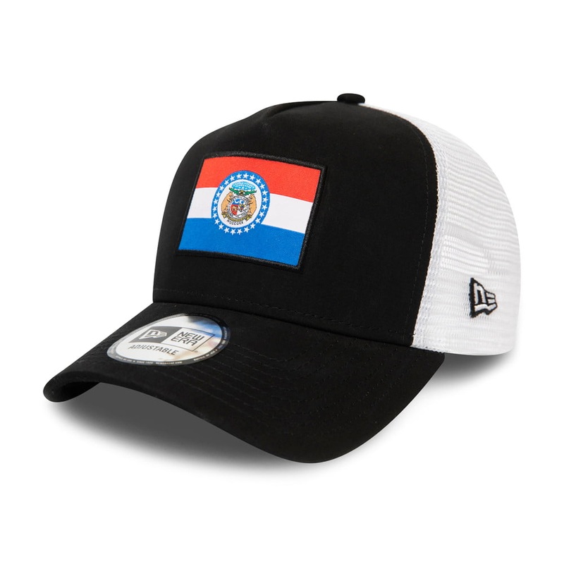 New Era Missouri Flag Trucker Cap – Black Adjustable