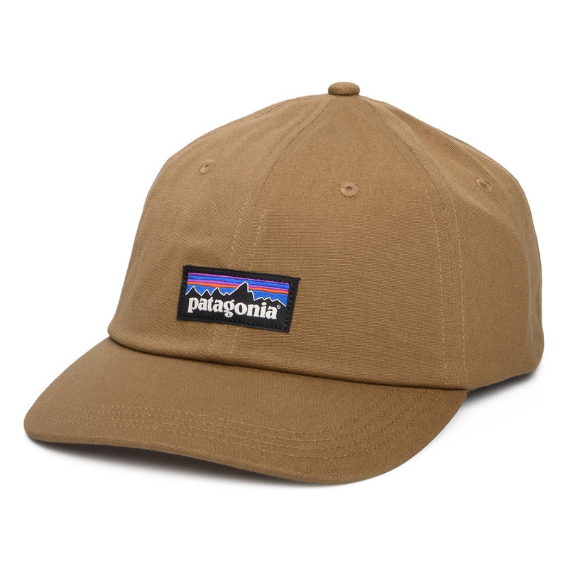 Patagonia Hats P-6 Label Trad Organic Cotton Baseball Cap – Brown Adjustable
