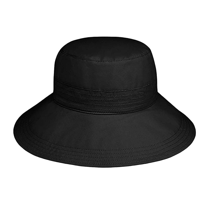 Piper Cotton Golf Hat with Chin Strap – Wallaroo Hats Black