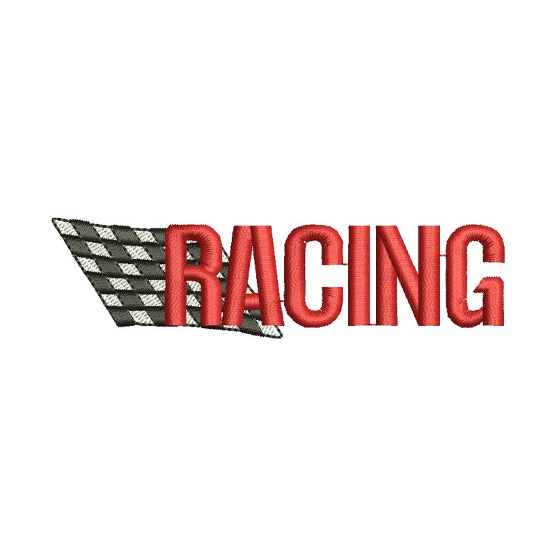 Racing Checkered Flag Default Title One Size