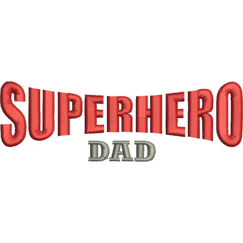 Superhero Dad Letters Default Title One Size