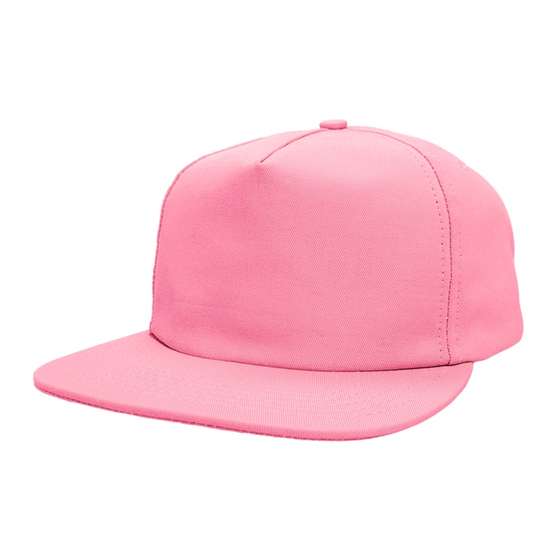 Cali Headwear US17 5 Panel Soft Structured Cap USA Made Light Pink