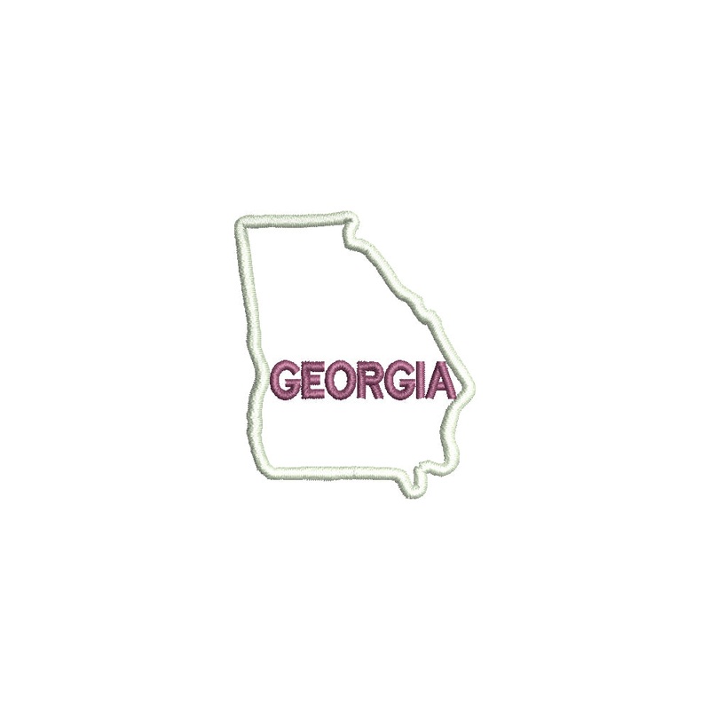 Georgia with Map Outline Default Title One Size