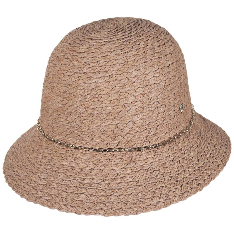 Inka Raffia Straw Sun Hat NOUGAT/GOLD ONE SIZE FITS MOST