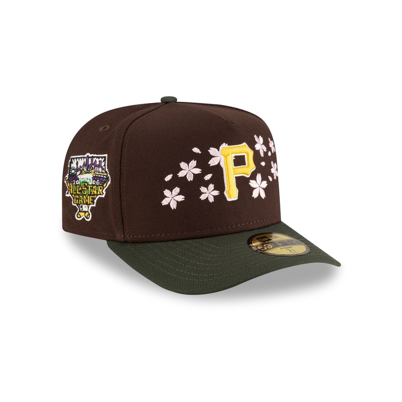 Just Caps Cherry Blossom Pittsburgh Pirates 59FIFTY A-Frame Fitted Hat 7