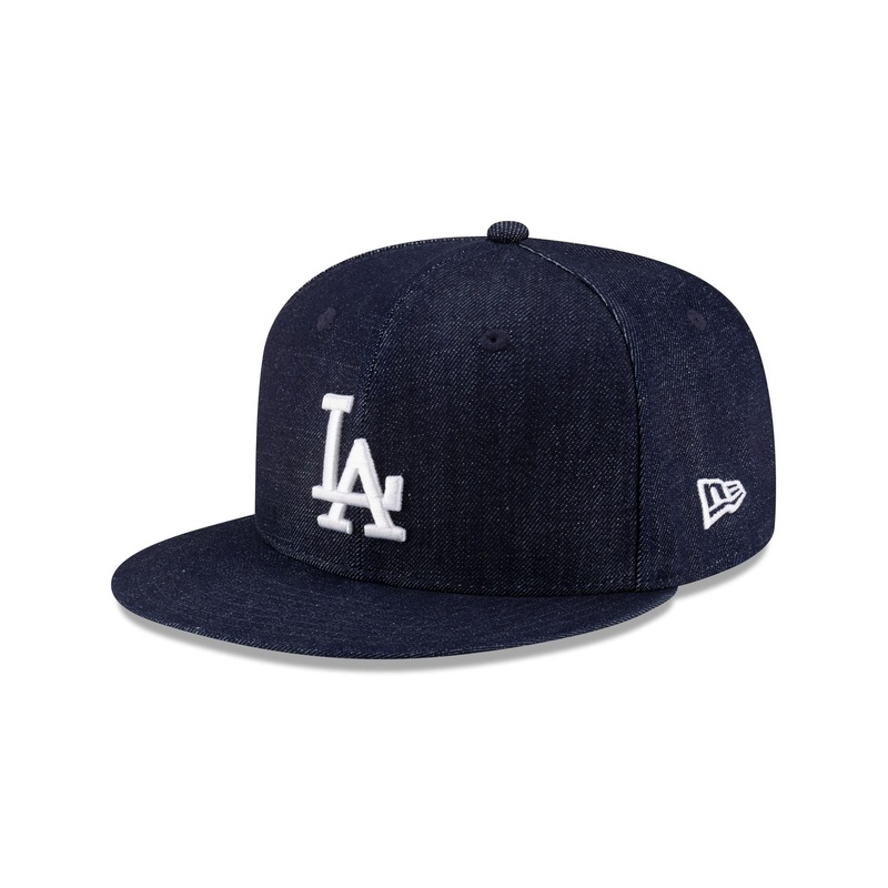 Los Angeles Dodgers Indigo Denim 9FIFTY Snapback Hat One Size