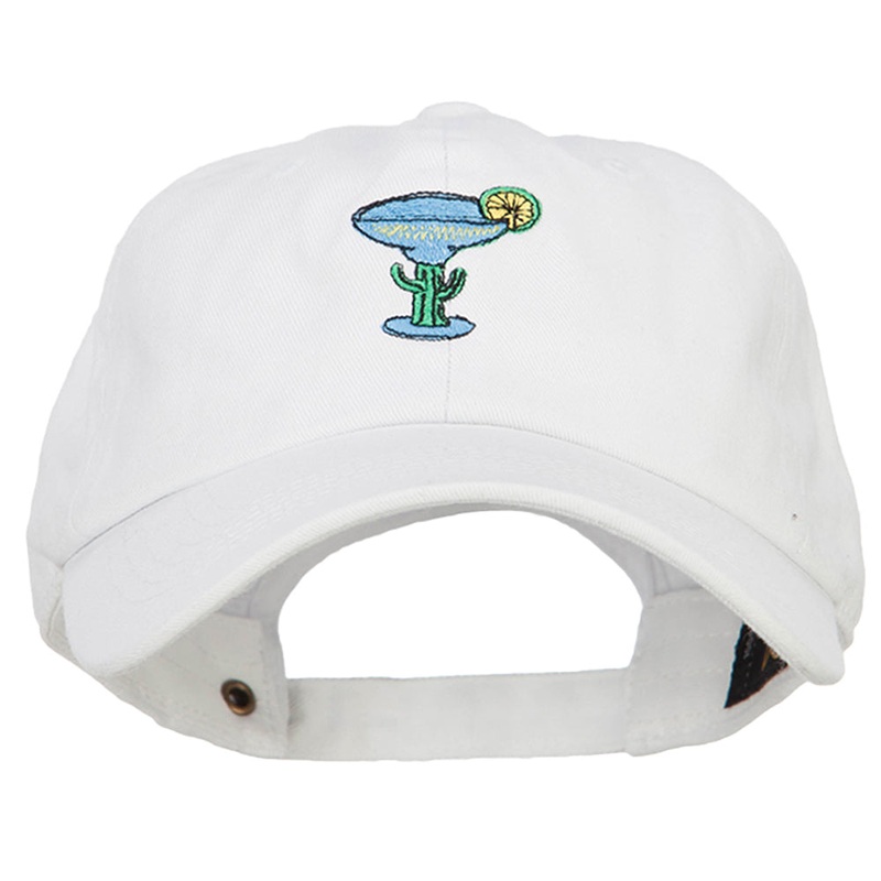 Margarita Embroidered Unstructured Cap White One Size