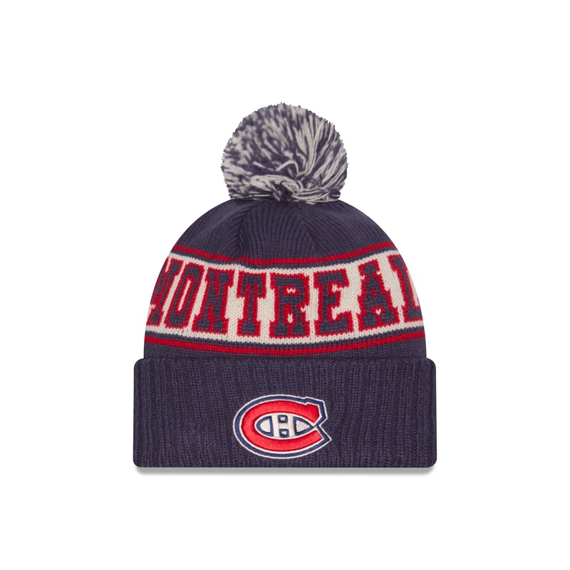 Montreal Canadiens Retro Pom Knit Hat One Size