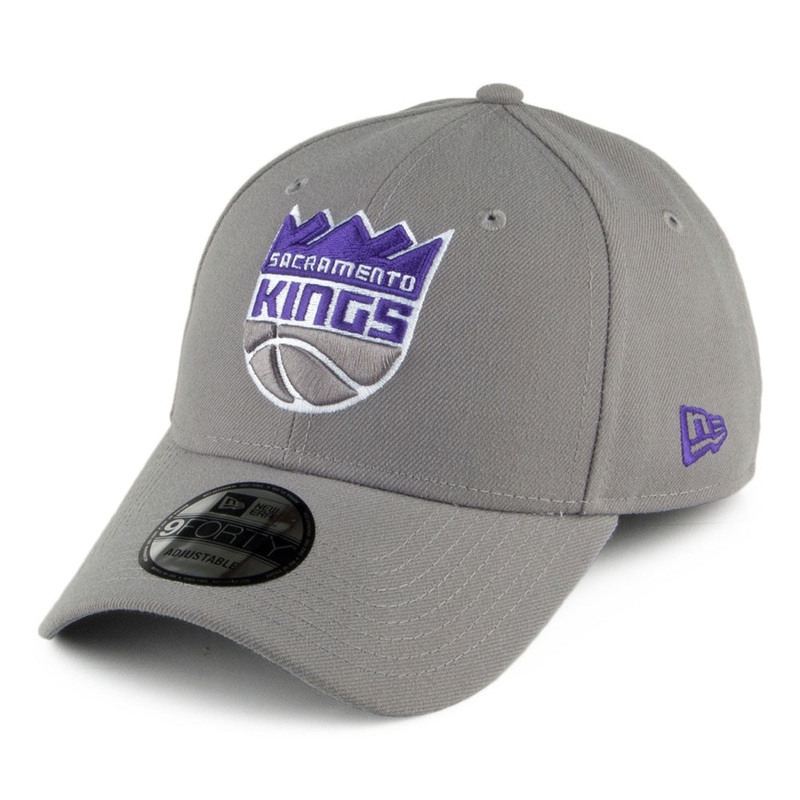 New Era 9FORTY Sacramento Kings Baseball Cap – NBA The League – Grey Adjustable