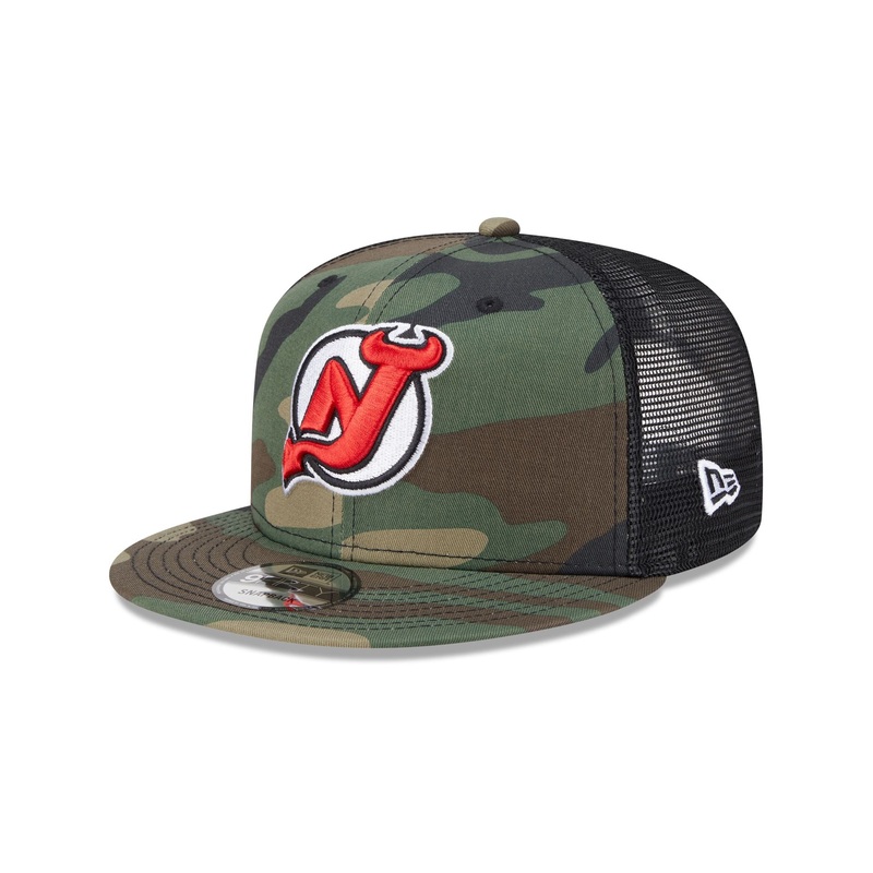 New Jersey Devils Camo 9FIFTY Trucker Hat One Size