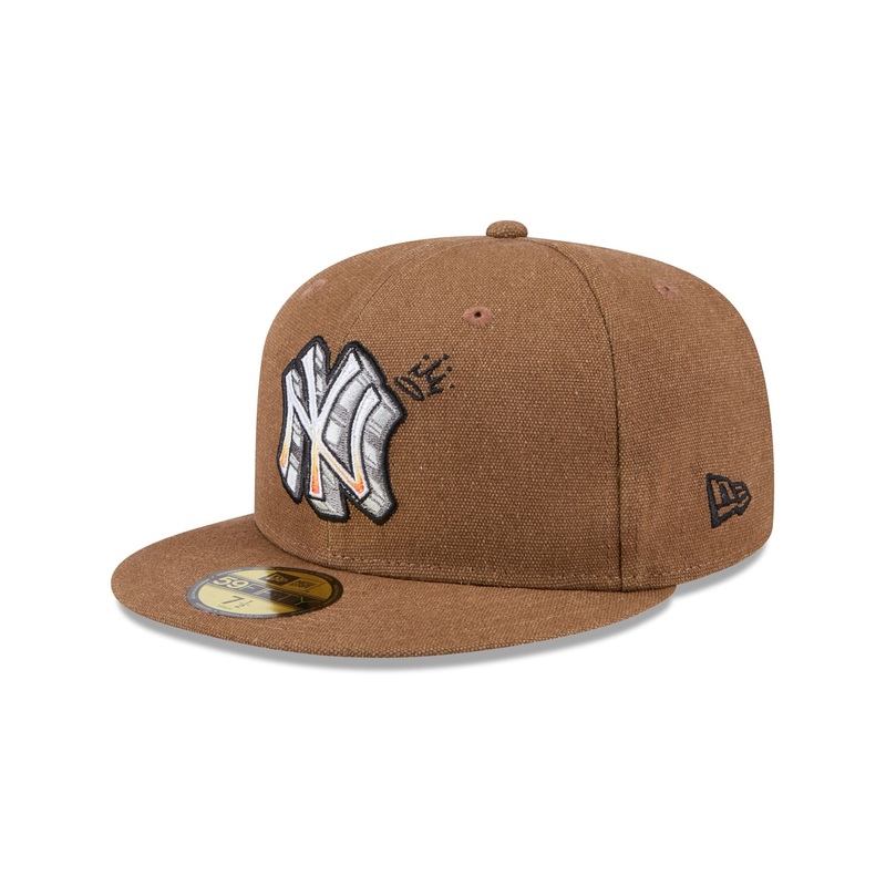 New York Yankees Logo Scribble 59FIFTY Fitted Hat 7
