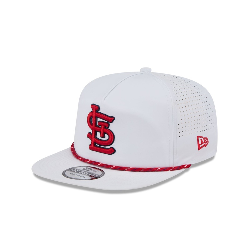 St. Louis Cardinals Optic White Performance Rope Golfer Hat One Size