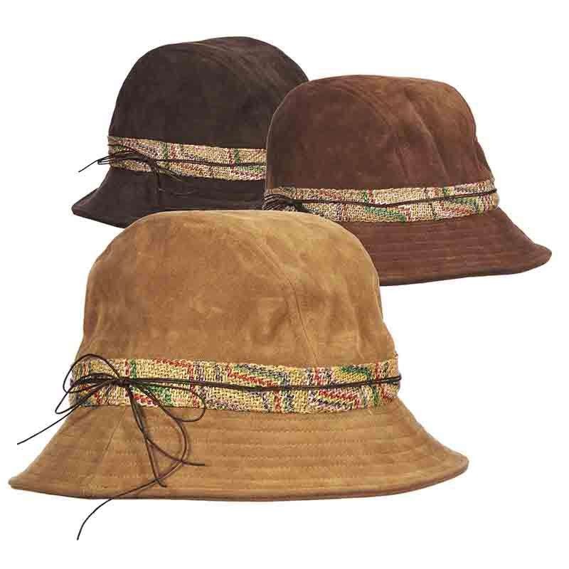 Suede-Look Women’s Bucket Hat – Callanan Hats Coffee Medium (57 cm)