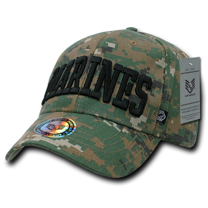 United States Marine Corps Digital Camo Hat, USMC Baseball Cap, US Marines Hat – Rapid Dominance 943 MCU Camo