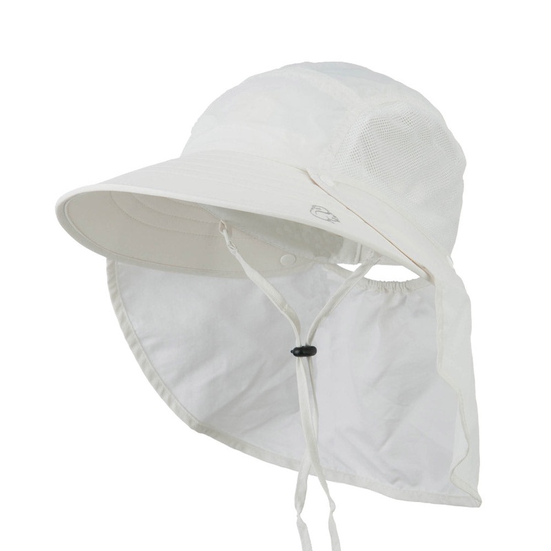 UV 50+ Talson Large Bill Hat with Detachable Flap Pink One Size