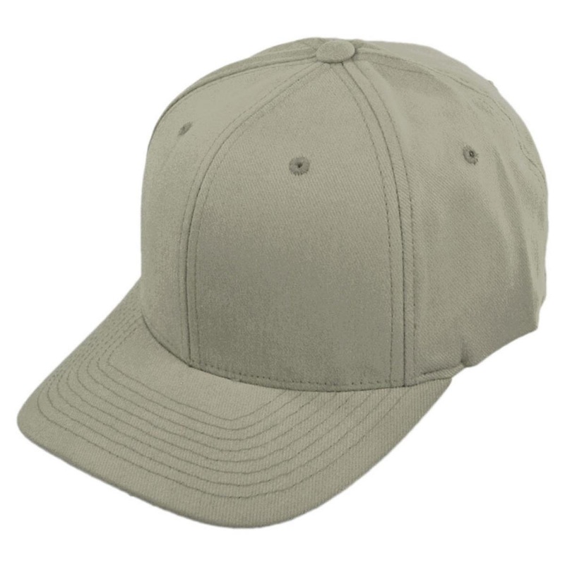 Wholesale TY Cotton Twill MidPro FlexFit Fitted Baseball Cap B2B Pre-Pack GREY (24) L/XL