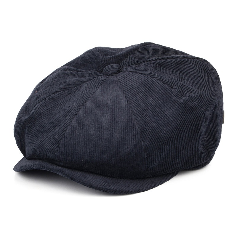 Brixton Hats Brood Corduroy Baggy Newsboy Cap – Navy Blue Small-56cm