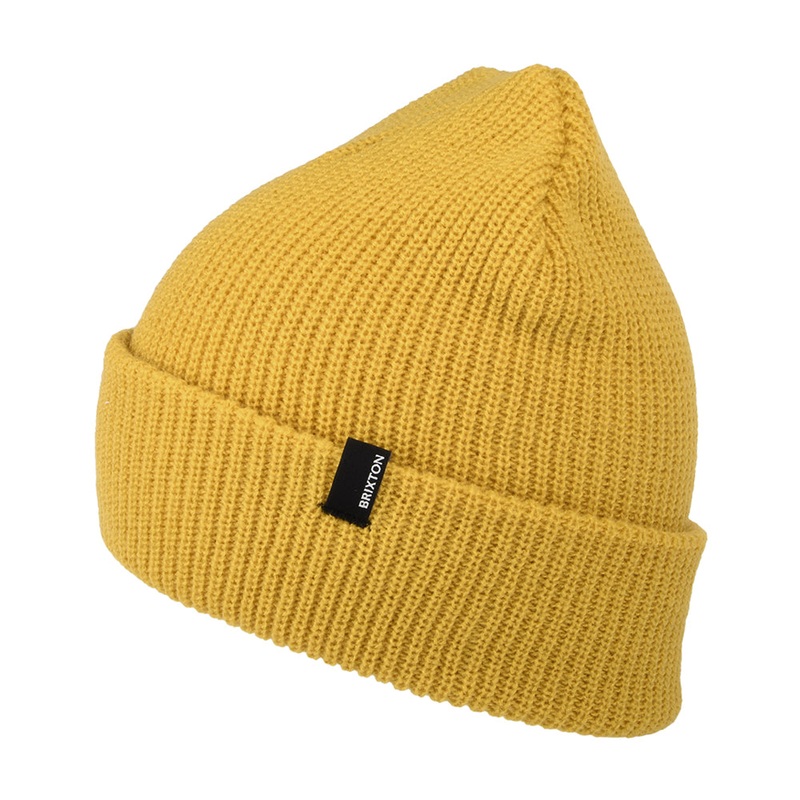 Brixton Hats Heist Cuffed Beanie Hat – Mustard 1-Size