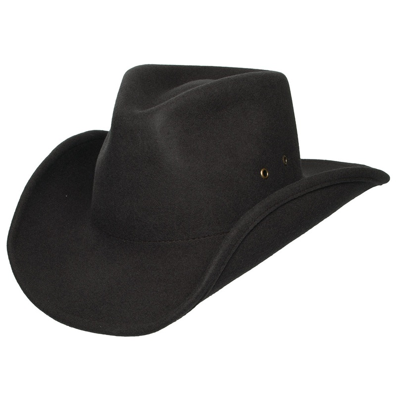 Brixton Hats Scottsdale Weather Guard Wool Felt Cowboy Hat – Chocolate Small-56cm