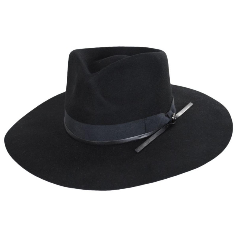 Byron Bay Wool Felt Rancher Hat BLACK S/M