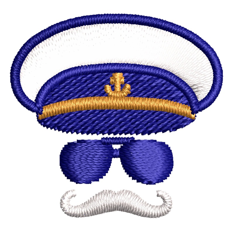 Captain Sailor Face Captain Sailor Face One Size