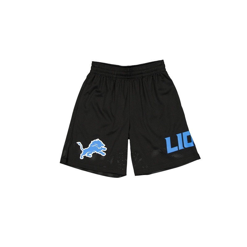 Detroit Lions Mesh Black Shorts S