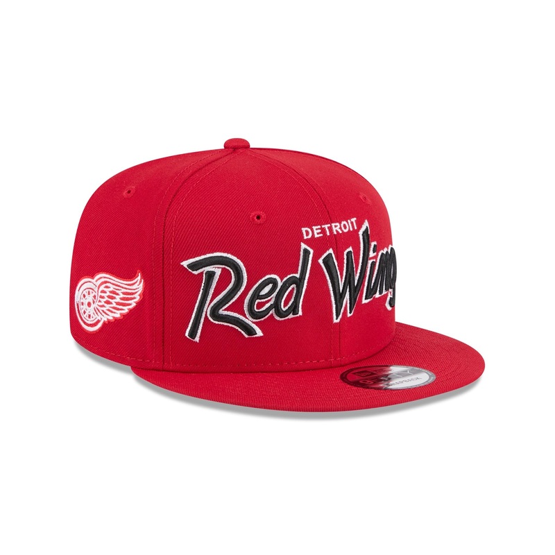 Detroit Red Wings Script 9FIFTY Snapback Hat One Size