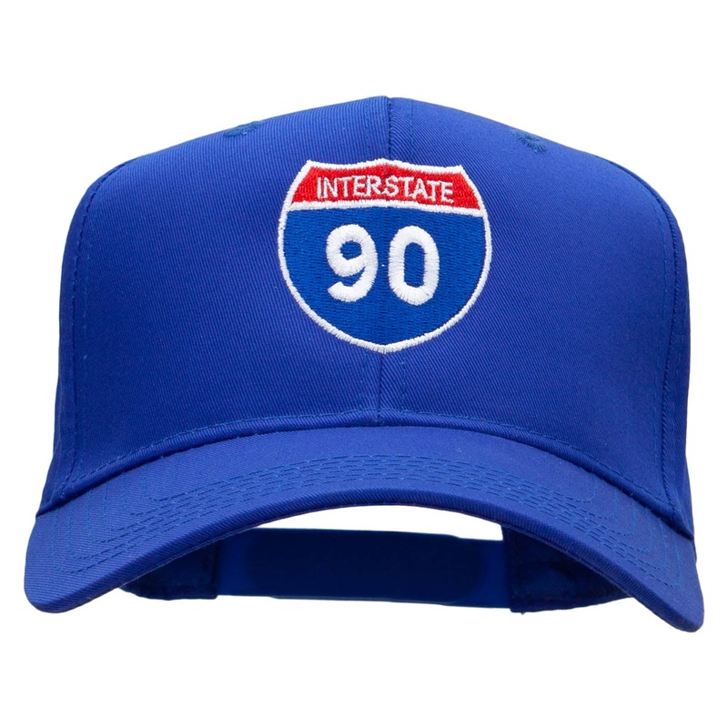 Interstate 90 Solid Cotton Twill Low Profile Snap Cap Royal One Size