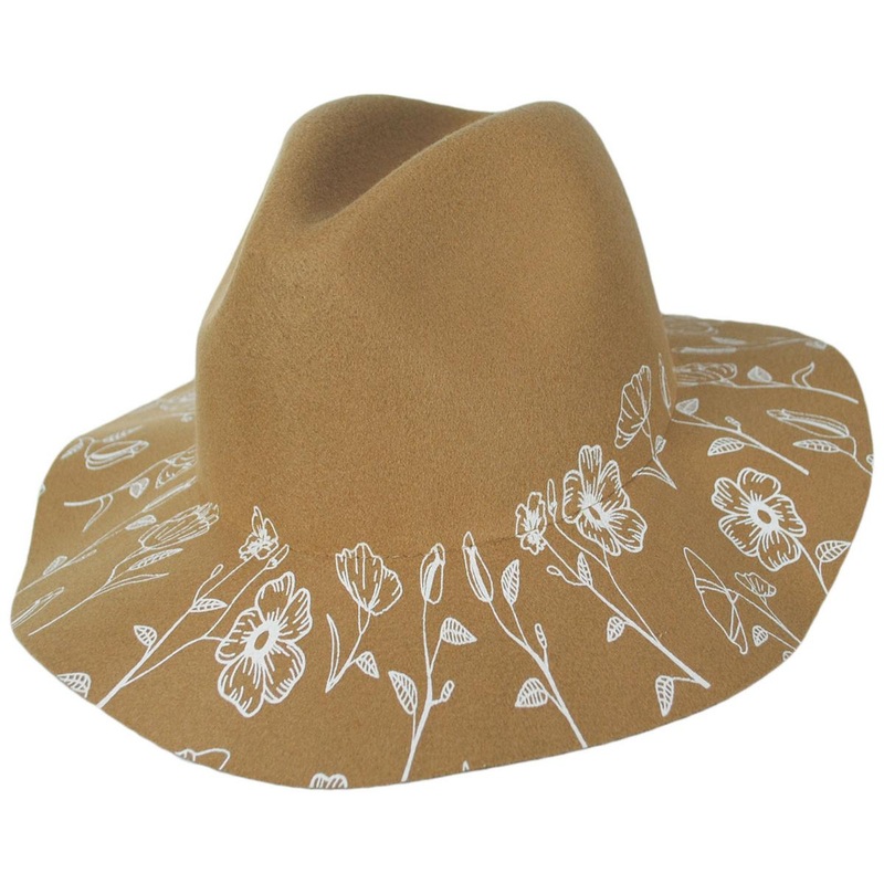 Layla ProvatoKnit Fedora Hat CAMEL ONE SIZE FITS MOST