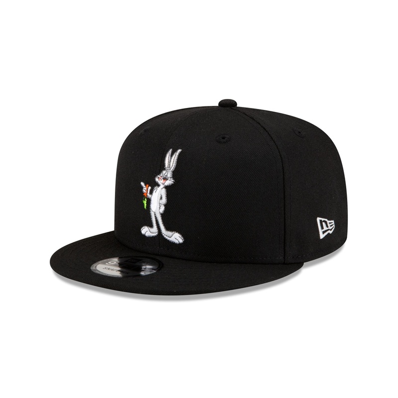 Looney Tunes Bugs Bunny Black 9FIFTY Snapback Hat One Size