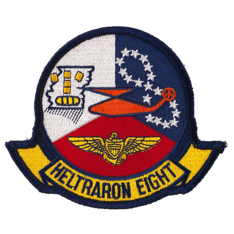 Navy School Patches Heltraron Eight One Size