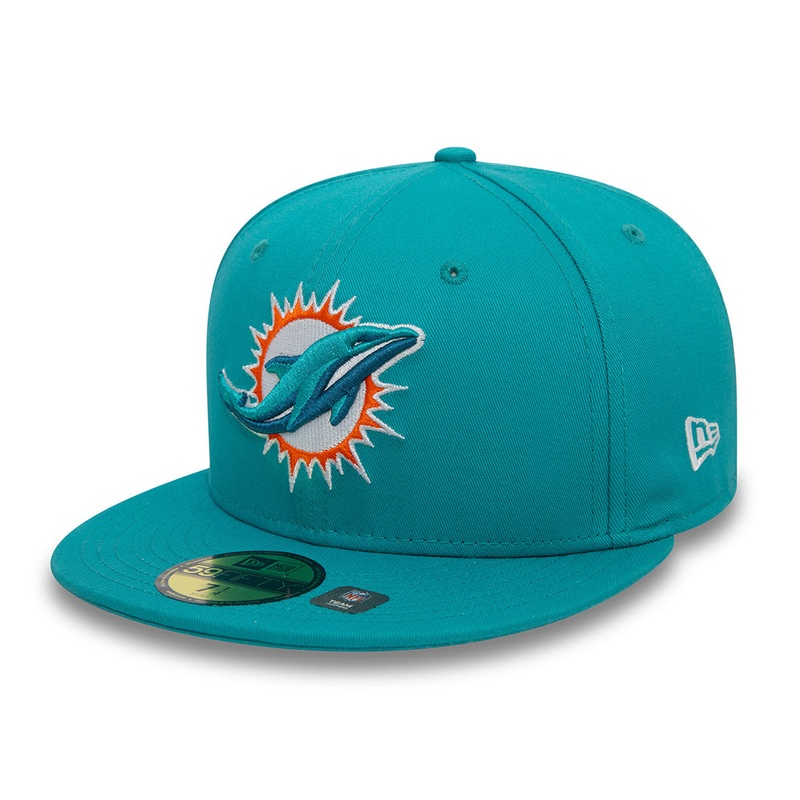 New Era 59FIFTY Miami Dolphins Baseball Cap – NFL OTC – Teal 7