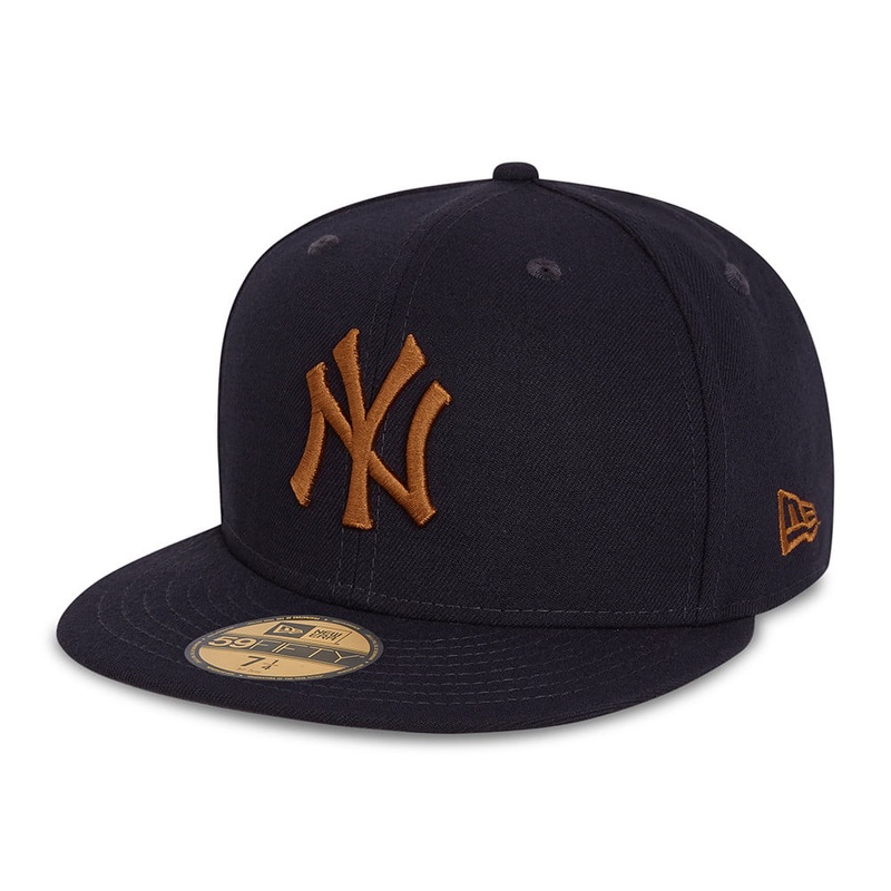 New Era 59FIFTY New York Yankees Baseball Cap – MLB League Essential – Navy-Toffee 6 7/8