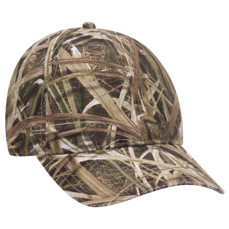 Otto Mossy Oak Camouflage Garment Washed 6 Panel Low Pro Baseball Cap, Camo Dad Hat – 171-1296 Shadow Grass Blades