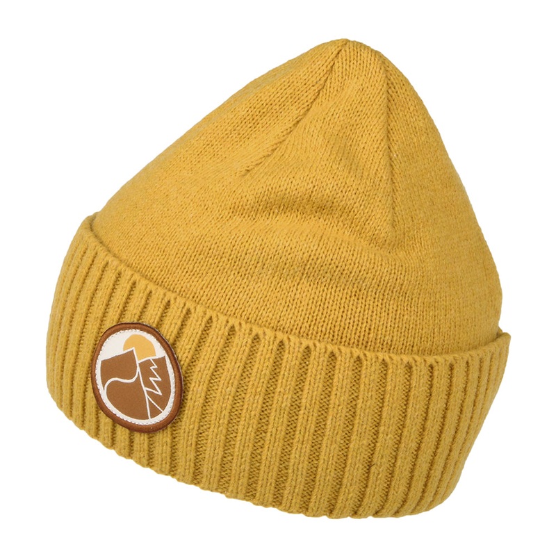 Patagonia Hats Slow Going Patch Brodeo Recycled Wool Beanie Hat – Mustard 1-Size
