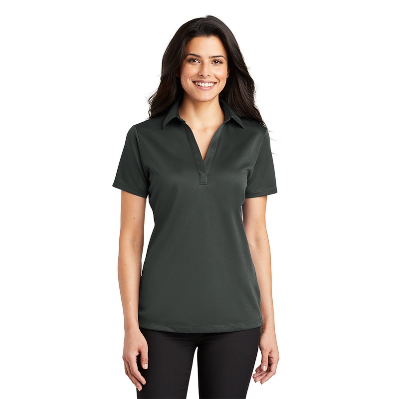 Port Authority L540 Ladies Silk Touch Performance Polo – Steel Grey Steel Grey XS