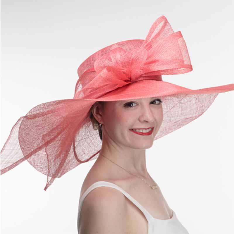 Rose Long Bow Large Brim Sinamay Hat – KaKyCO Rose