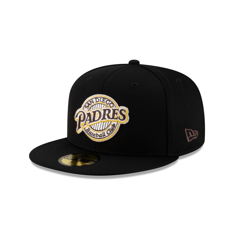 San Diego Padres 2025 Clubhouse Alt Black 59FIFTY Fitted Hat 7