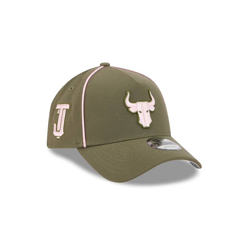 Toros de Tijuana Olive 9FORTY A-Frame Snapback Hat One Size