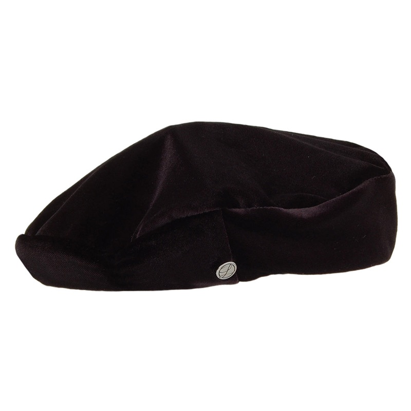 Hritage par Laulhre Hats Velour Beret – Black 1-Size