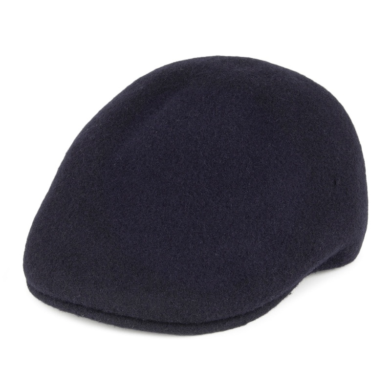 Kangol Seamless Wool 507 Flat Cap – Navy Blue S