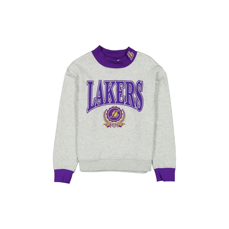 Los Angeles Lakers Throwback Prep Women’s Mockneck Sweatshirt XS