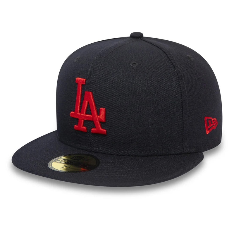 New Era 59FIFTY L.A. Dodgers Baseball Cap – MLB League Essential – Navy-Red 7