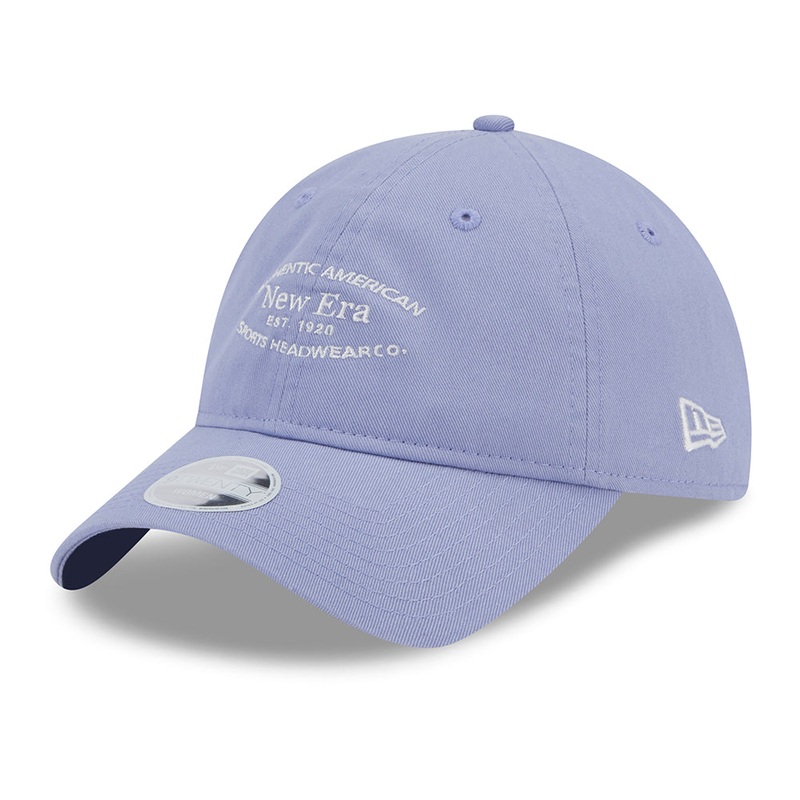 New Era Womens 9TWENTY Washed Cotton Baseball Cap – Lavender-White Adjustable