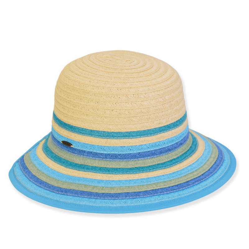 Petite Backless Hat for Small Heads – Sunny Dayz Hats Blue Small (54 cm)
