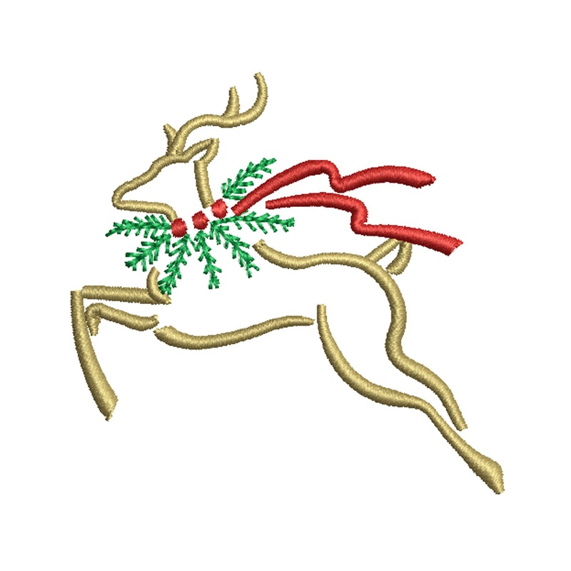 Reindeer Outline Logo Default Title One Size