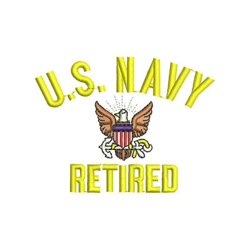 US Navy Retired Military Mark Default Title One Size